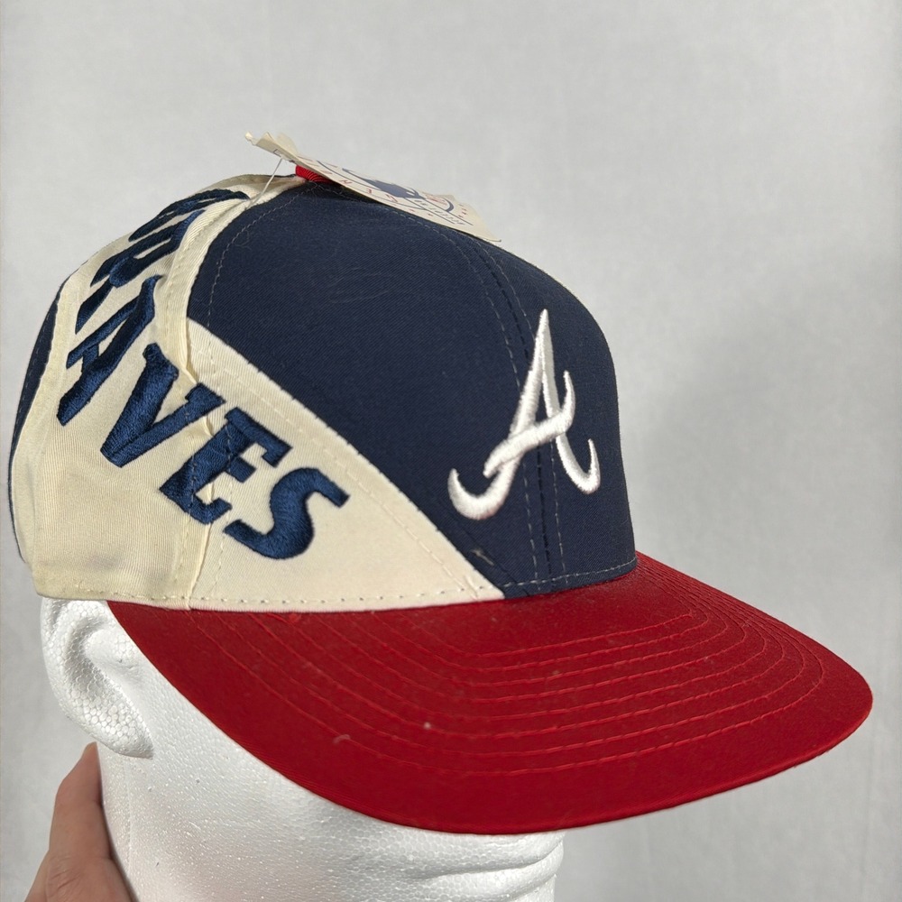 Vintage Atlanta Braves MLB Vintage 90s Snapback Hat OSFA Drew Pearson  NWT
